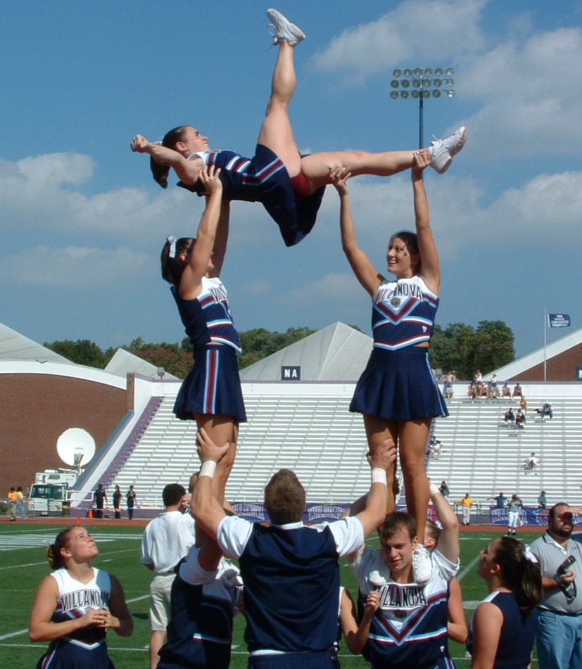 There are two shoulder stands in this stunt