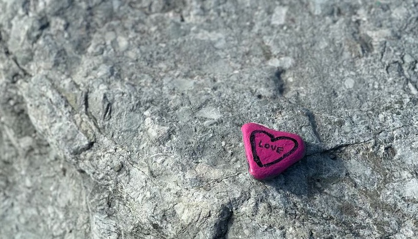 Love Rock on a rock.