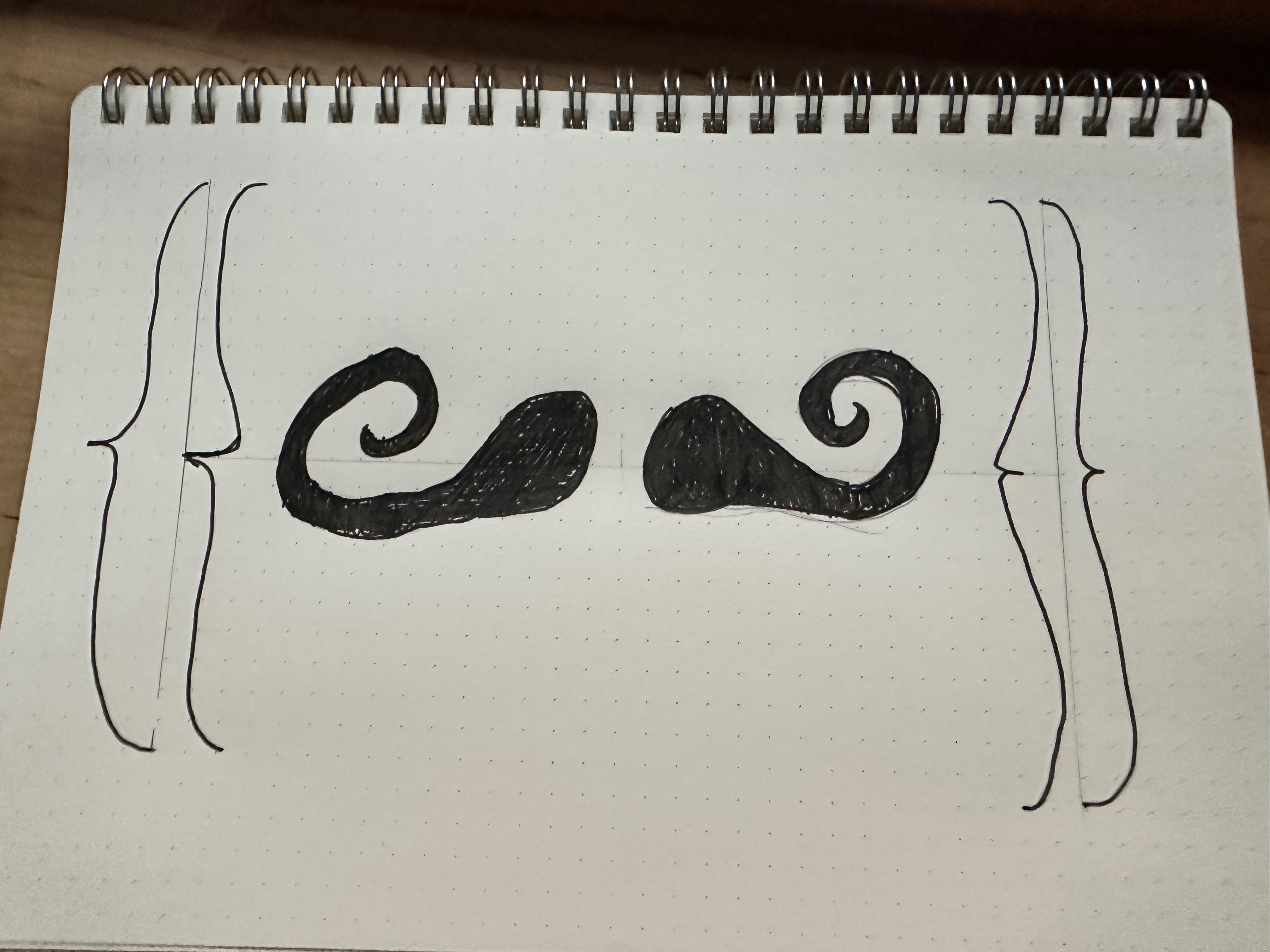 inktober 01: mustache