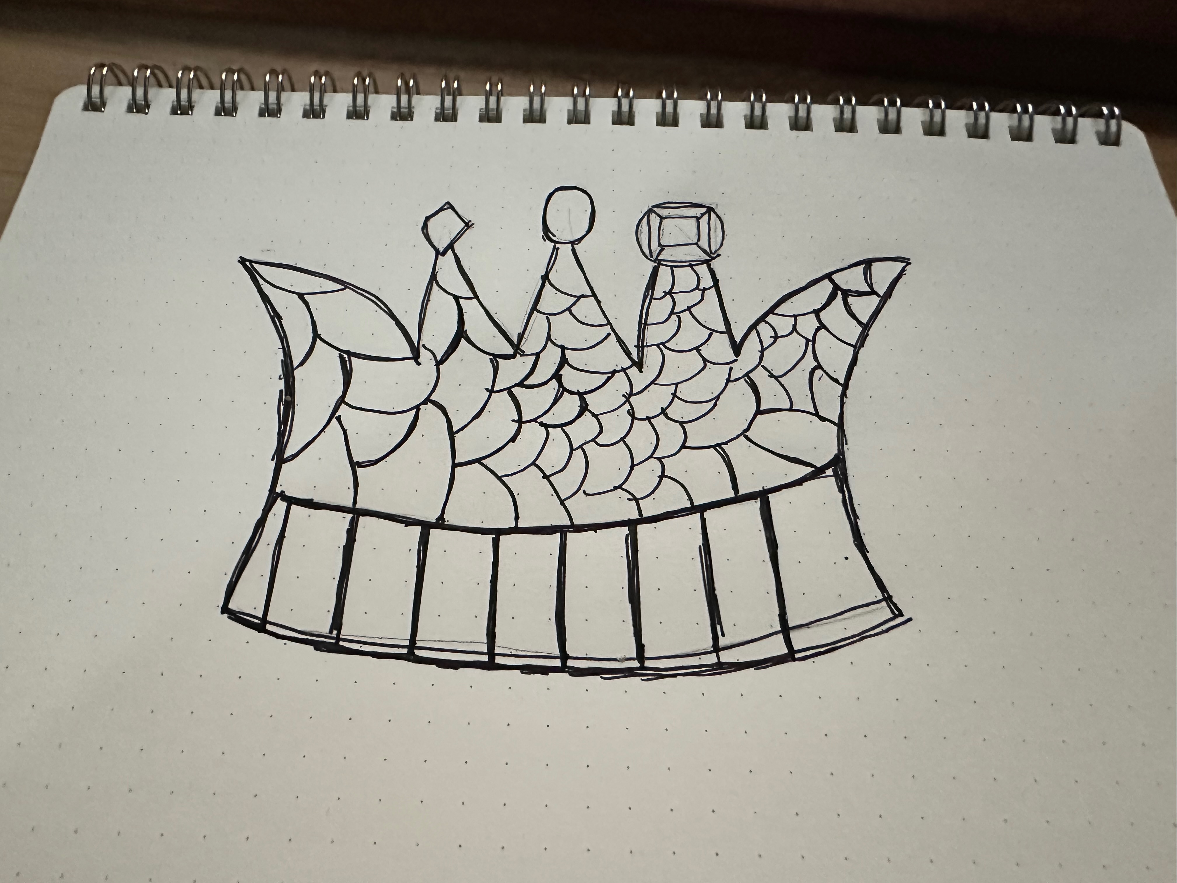 inktober 03: crown